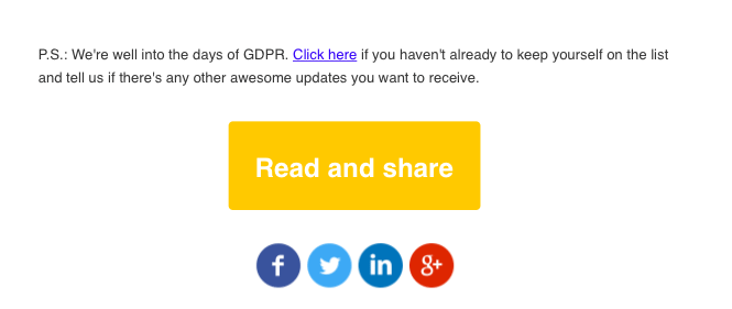 GDPR footer example