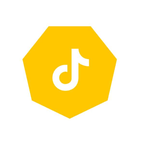 yellow TikTok icon