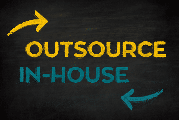 Is it better to have an in-house marketing person or outsource the work?
