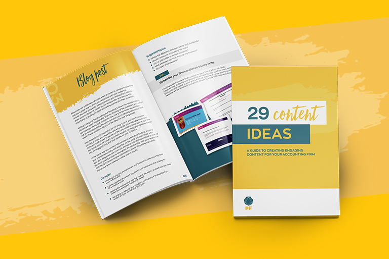 Mockup - Internal pages - 29 Content Ideas Guide